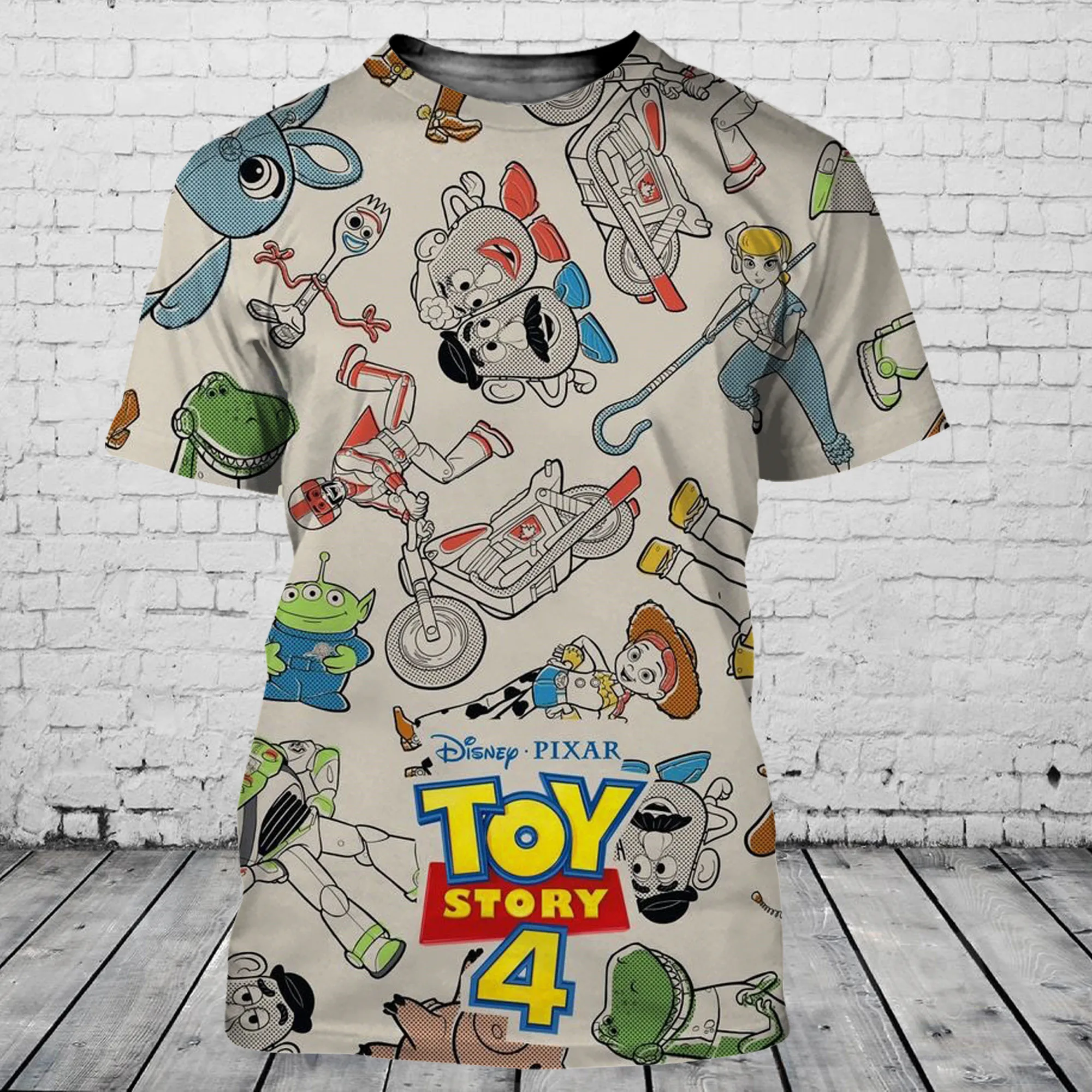 Toy Story 4 Men Women Short Sleeve Casual Style 3d Print T Shirt Summer Casual Streetwear Tee Tops Cartoon