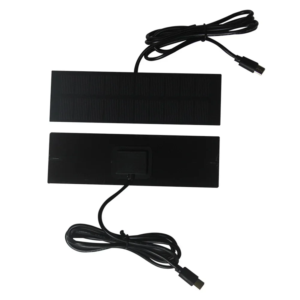 1W 5V Solar Charging Panel With Type-C Output, Weatherproof For Outdoor Camping, Phone And Battery Charger (148*45*2mm) view 2
