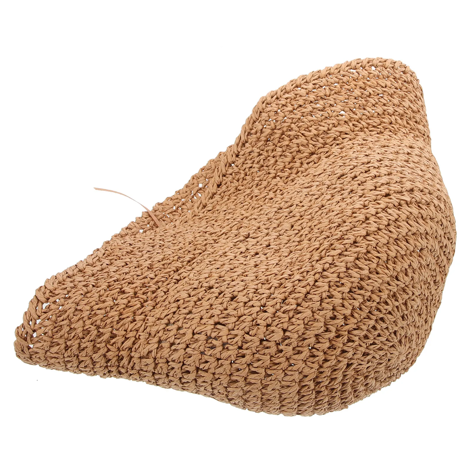 Cappello da sole estivo in paglia da donna per le vacanze al mare Cappello da pescatore pieghevole leggero Cardigan Colore M 56-58 cm Cappello da pescatore con protezione solare