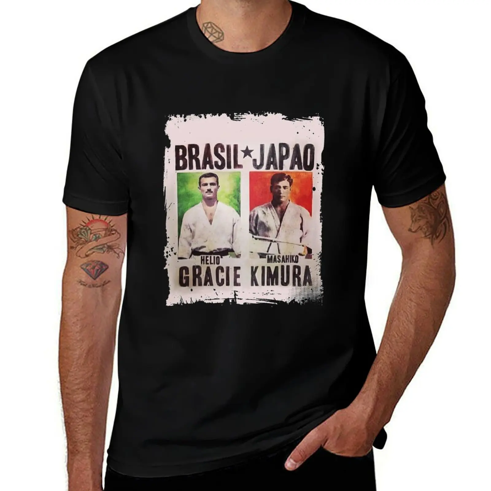 Grand Master Gracie vs Masahiko Kimura Fight Poster Classic T-Shirt Sweat Absorbing Sports Tee Shirt T-Shirt