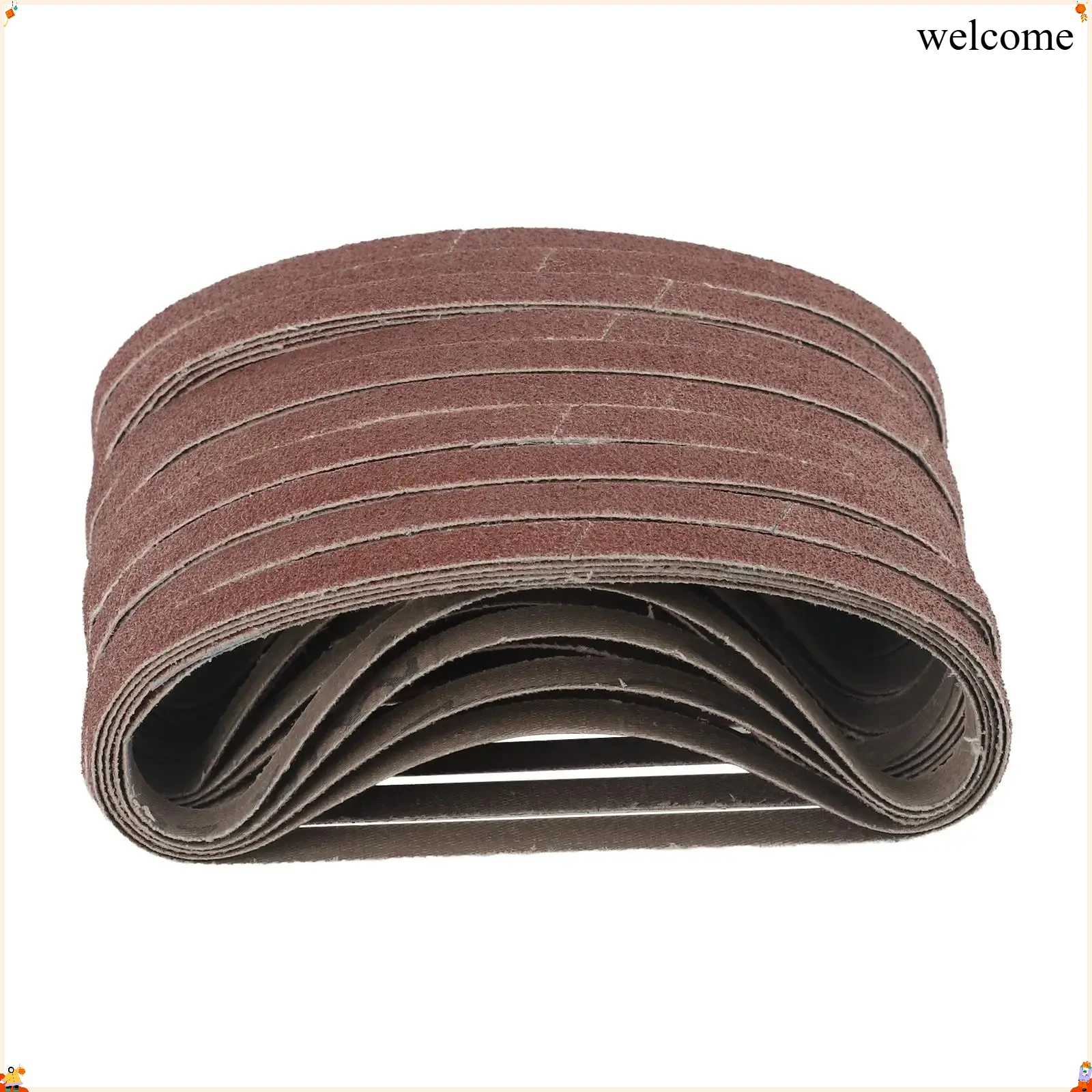 50pcs 10x330mm Sanding Belt Sandpapers Grit 40 60 80 120 Sandings Paper Abrasive Belt For Air Belt Sander Polishing Machine