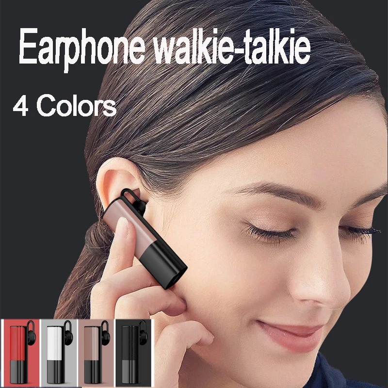 

MI-NI Walkie talkie Bluetooth Headset Wireless Call Outdoor Mini Intercom Motorcycle Earpiece Handsfree Headphone Walkie-talkie