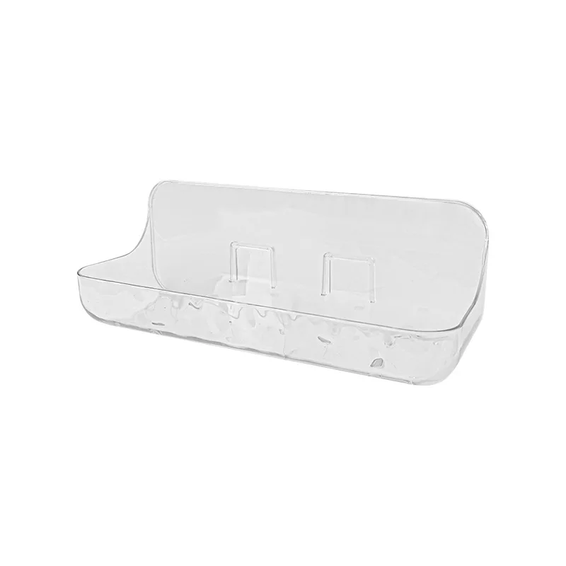 Bathroom Toiletries Shelf Perforation-free Wall-mounted Skin Care Products Wall Toiletry Table Transparent Storage Box