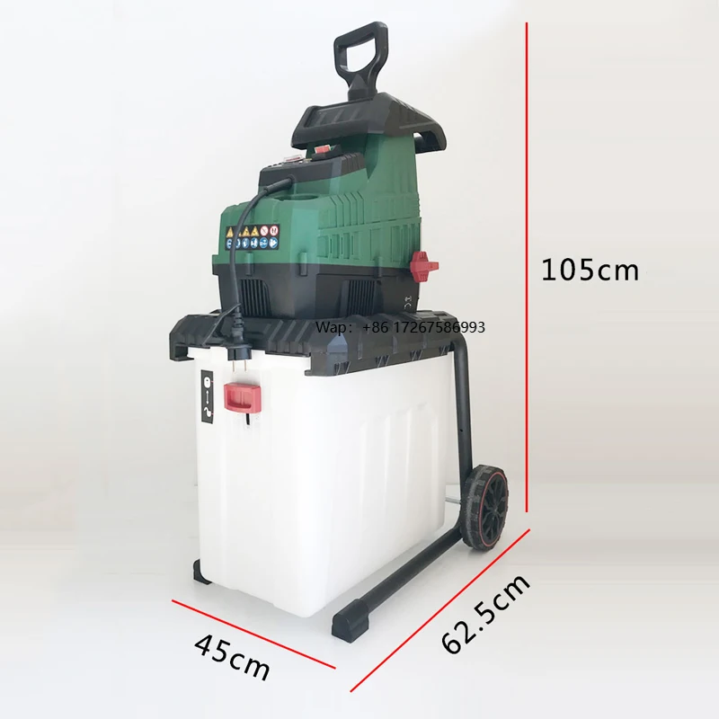 

2800W Garden Shredders Electric Branch Shredder High Power Tree Branch Crusher Electric Pulverizer Garden Tool 220V