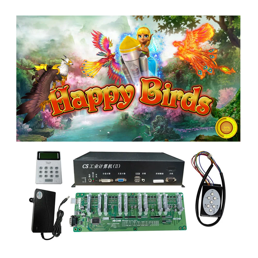 USA popular Happy Birds fish hunter game shooting bird hunter arcade game machine host accessories