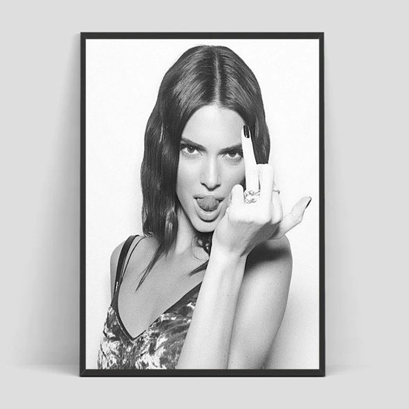 

Supermodel Kendall Jenner Poster Pictures Wall Decoration Living Room Decorative Paintings Interior Posters For Home Decor