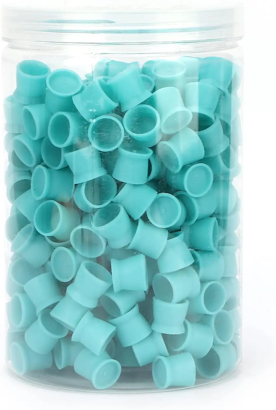 

300 шт. чашки для чернил, цветные чашки для бровей и губ, силиконовые многофункциональные одноразовые пигментные чашки, чашка для краски с чернилами для принадлежностей чернил (синий)