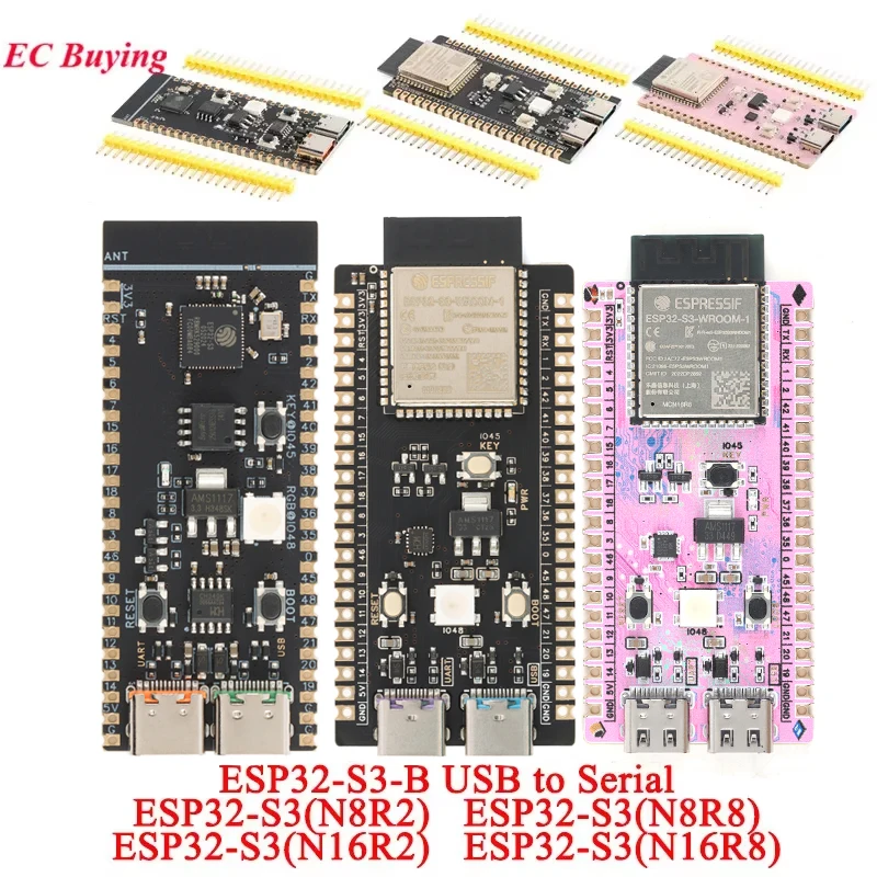 ESP32-S3 N8R2 N8R8 N16R2 N16R8 Core Development Board WiFi Ble 5.0 Module ESP32-S3-ROOM-1 USB Support C for Arduino Micropython