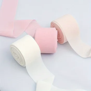 شريط أورجانزا شيفون شفاف بطول 9 متر 354.3 بوصة بعرض 1.57 بوصة لعصابات الرأس والأقواس وديكور الزفاف والحرف اليدوية - بيج، وردي داكن،