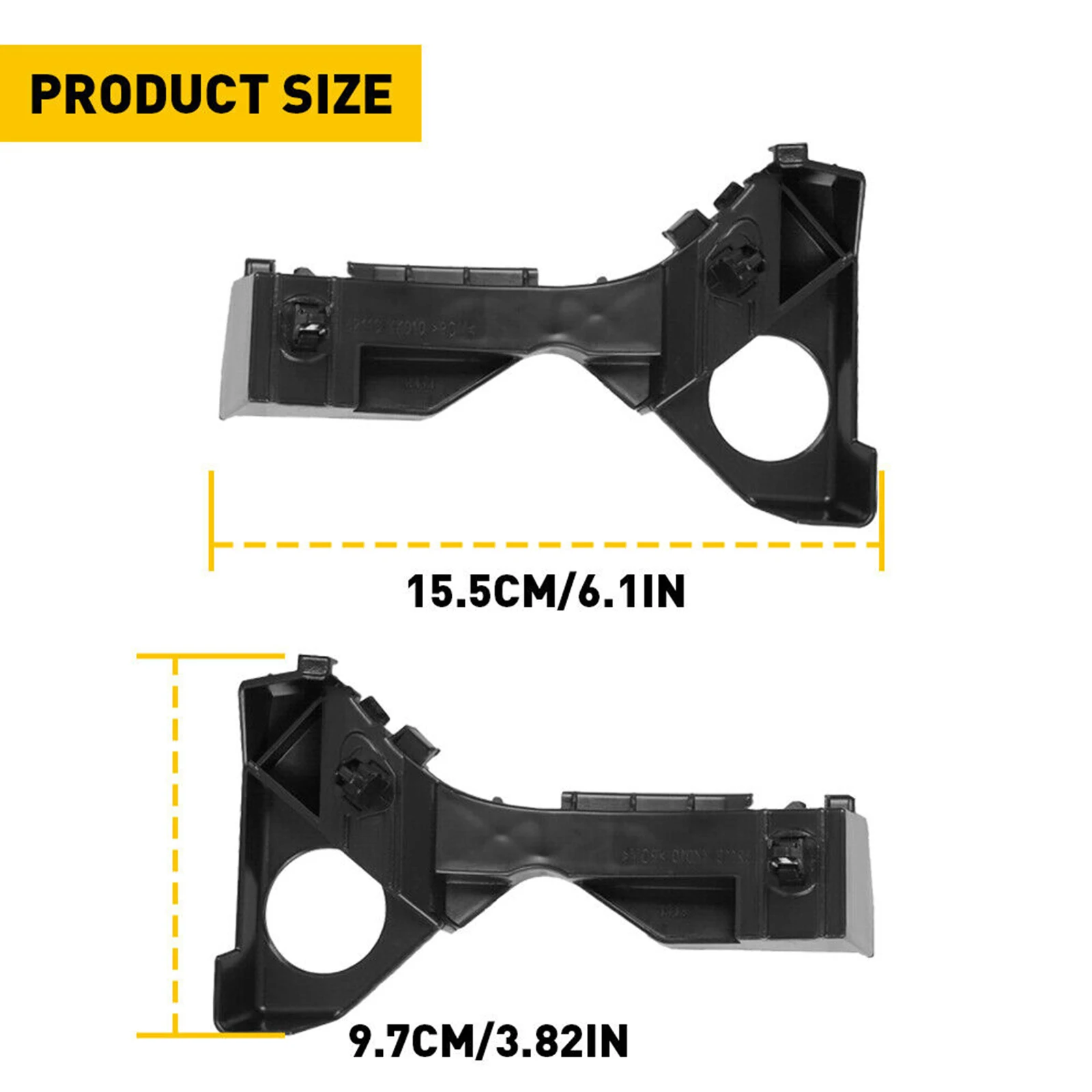 5211502061 5211602061 2X Bumper Support Bracket For Toyota Corolla Sport XRS CE LE S 2003 2004 2005 2006 2007 2008 Replacement