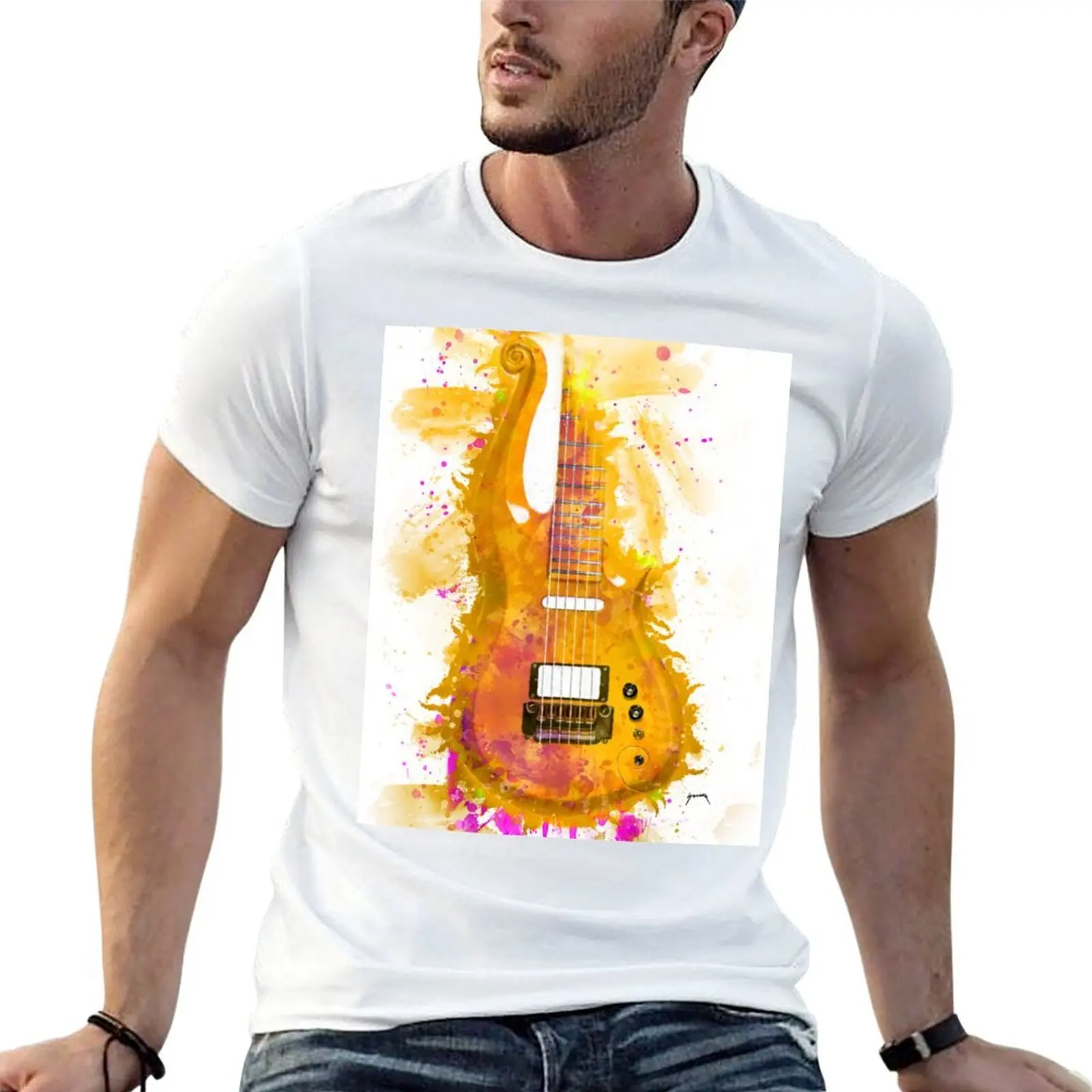

Prince's cloud electric guitar T-Shirt t shirt personalised t shirts for man graphic tees T-Shirt