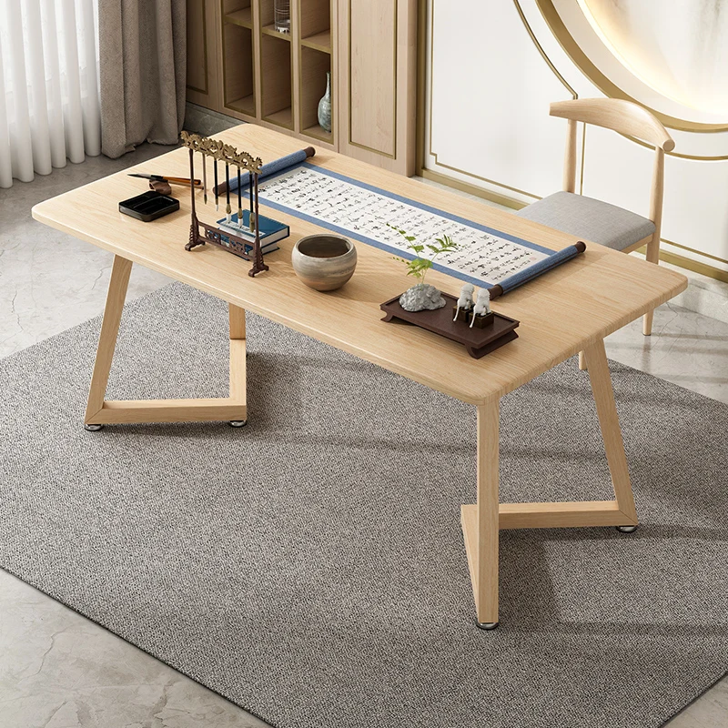 

Calligraphy table Student household computer desk Desktop living room desk Light luxury study desk Modern table Workbench