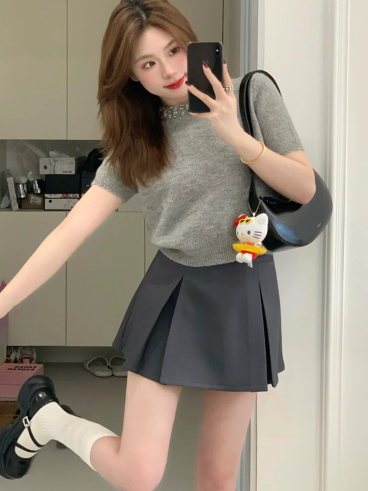Sweaters Jumpers Pullovers Womens Women Knitted Suit Autumn Clothing Woman Business Look Concert Festival Daily Alternative Rock view 5