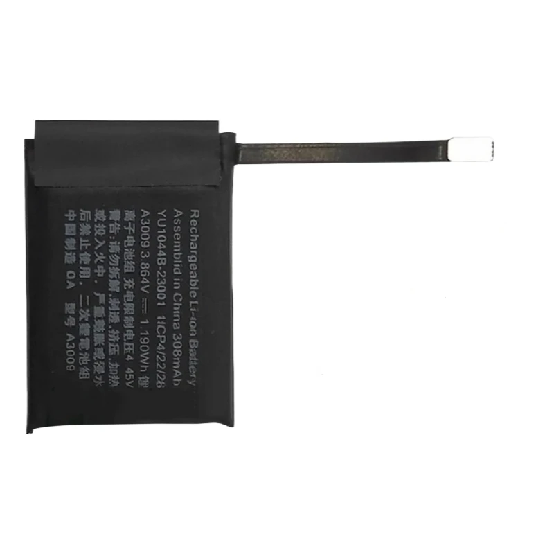 A3009 Battery 3.8V 308mAh for Apple Watch Series 9 45mm Brand-New, 0 Cycles,High Quality