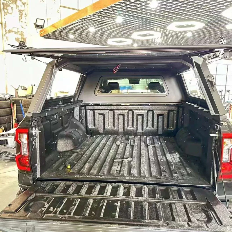 For Ford Ranger T9 T8 T7 T6 4x4 Truck Canopy Steel&Aluminum Alloy Hardtop Lossless Installation Waterproof Anti-theft Tonneau Co