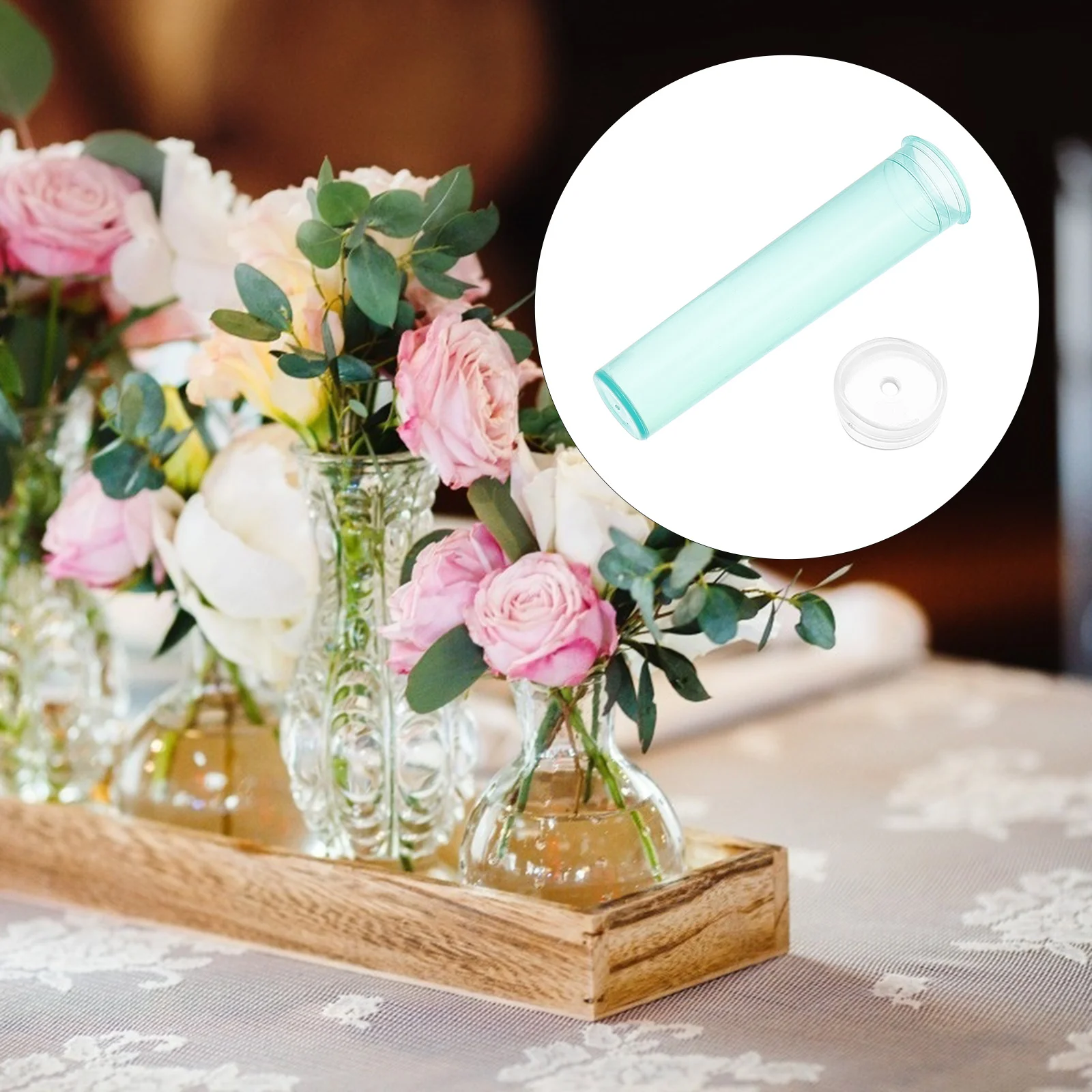 

90pcs Tube Premium Plastic Leak-Proof Flower Freshness Keeper For Florist Arrangement Storage Transport