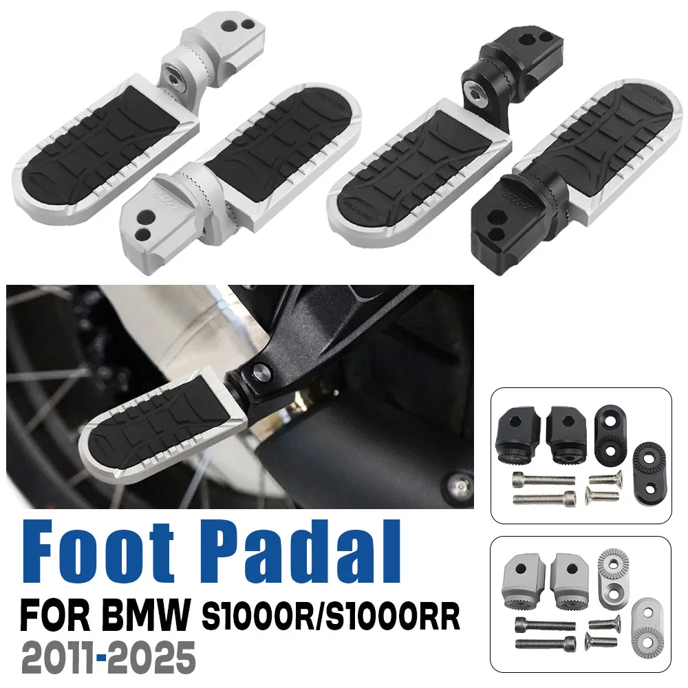 

Rear Foot Pegs Pedal Fit For BMW S1000R S 1000 R S 1000RR S 1000RR 360 Degree Rotatable Footrest Motorcycle Passenger Foot Rests