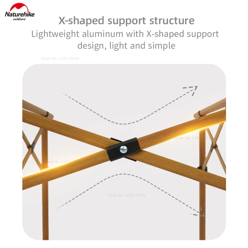 Naturehike Outdoor Portable Aluminium Telescopic Folding Table Camping Table Lightweight Picnic BBQ Tables Furniture Equipment