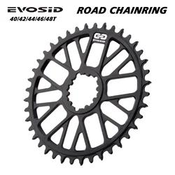 EVOSID Road Bike Chainring 40T 42T 44T 46T 48T Crown Narrow Wide Chainwheel 7075 CNC Tooth Disc Gravel Fold Bicycle Chain Wheel