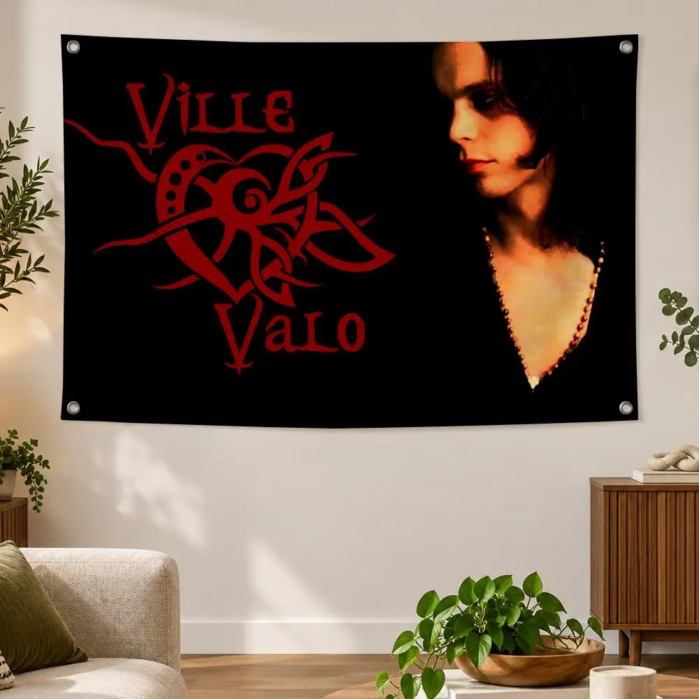 Band Gothic Rock H-His Infernal Majesty Flags Banner Decor for Bedroom,Garden,Party,Club,Indoor Outdoor, Fan Gift