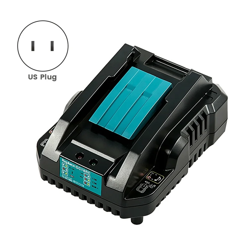 AB42-14.4V 18V Battery Charger For  BL1415 BL1815 BL1830 BL1850 Power Tool Battery 4A Charging Current US Plug
