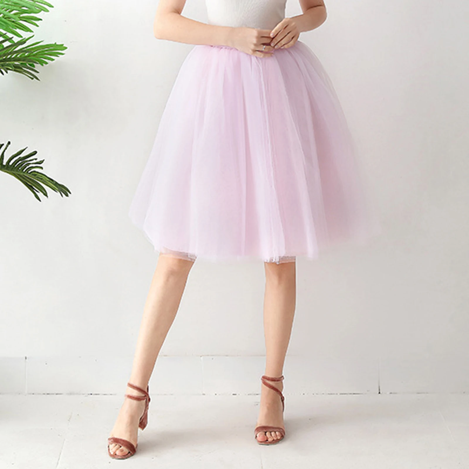 Jupe tutu en tulle pour femmes, sous-jupe, robe courte, robe de danse de ballet, robe de soirée, jupes de performance d'occasion