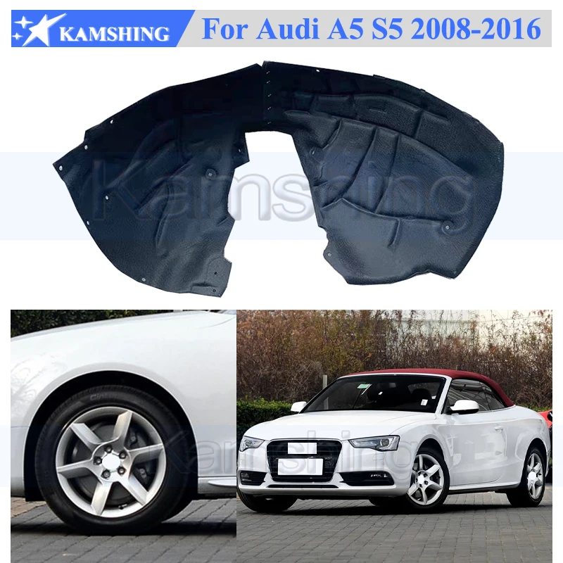 

Kamshing Front Fender Lined Mudguard For Audi A5 S5 2008-2016 Fender Lining Inner Fender