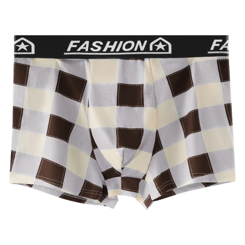 4 حزمة أوروبا وأمريكا حجم الرجال أزياء مثير الملاكم الملابس الداخلية المضادة للبكتيريا تنفس الرجال السراويل الملابس الداخلية