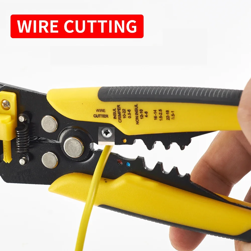 Crimper Cable Cutter Adjustable Automatic Wire Stripper Multifunctional Stripping Crimping Pliers Terminal Hand Tool Pliers New