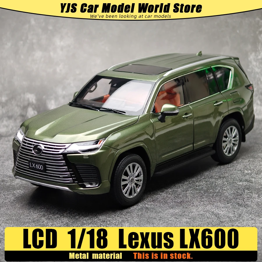 LCD 1:18 Lexus LX600 alloy car model SUV static decoration holiday