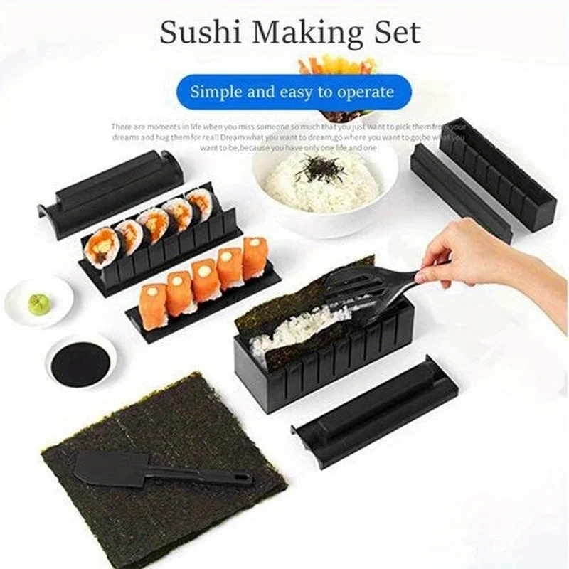 

Sushi Mold DIY Sushi Maker Kitchen Gadget Rice Ball Seaweed Sushi Roll