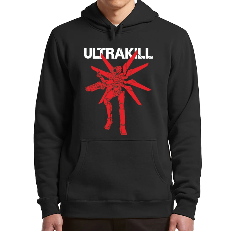 Ultrakill Hoodies Shooter Video Game Fans Gift Hooded Sweatshirt Unisex Casual Soft Basic Pullovers Oversized