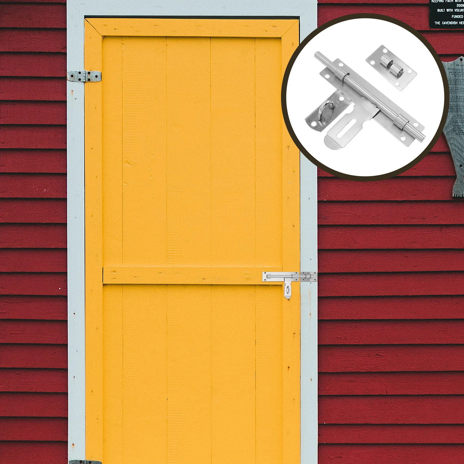 

2Pcs Stainless Steel Door Sliding Latches Safety Lock Smooth Slide Bolt Door Locks for Home Office Hotel Protection