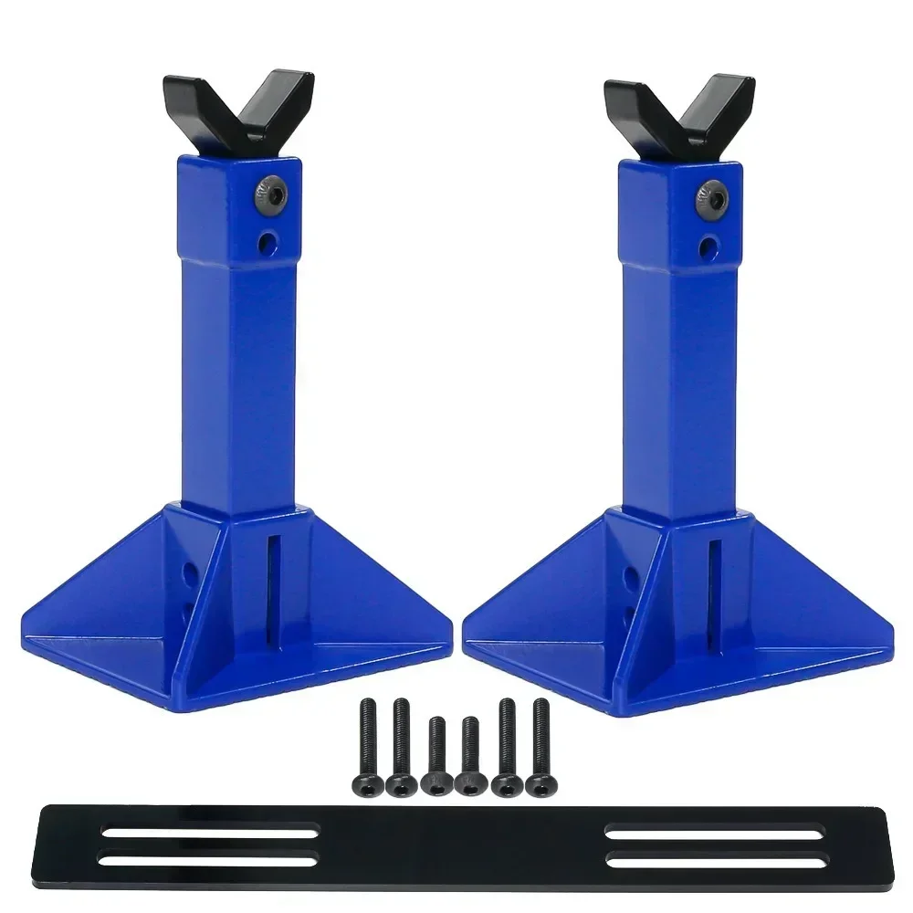 Simulazione Metallo Altezza Regolabile Jack RC Supporto Per Auto Stand Decorazione per 1/8 1/10 RC Crawler Axial SCX10 TRX4 D90