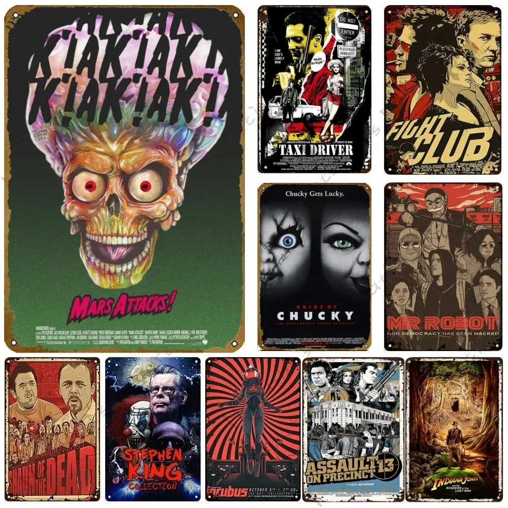 Metal Tin Sign Poster Classic Video Game Film Poster Metal Plaque Decor Bar Club Home Wall Signs Decorative Iron Plate Painting