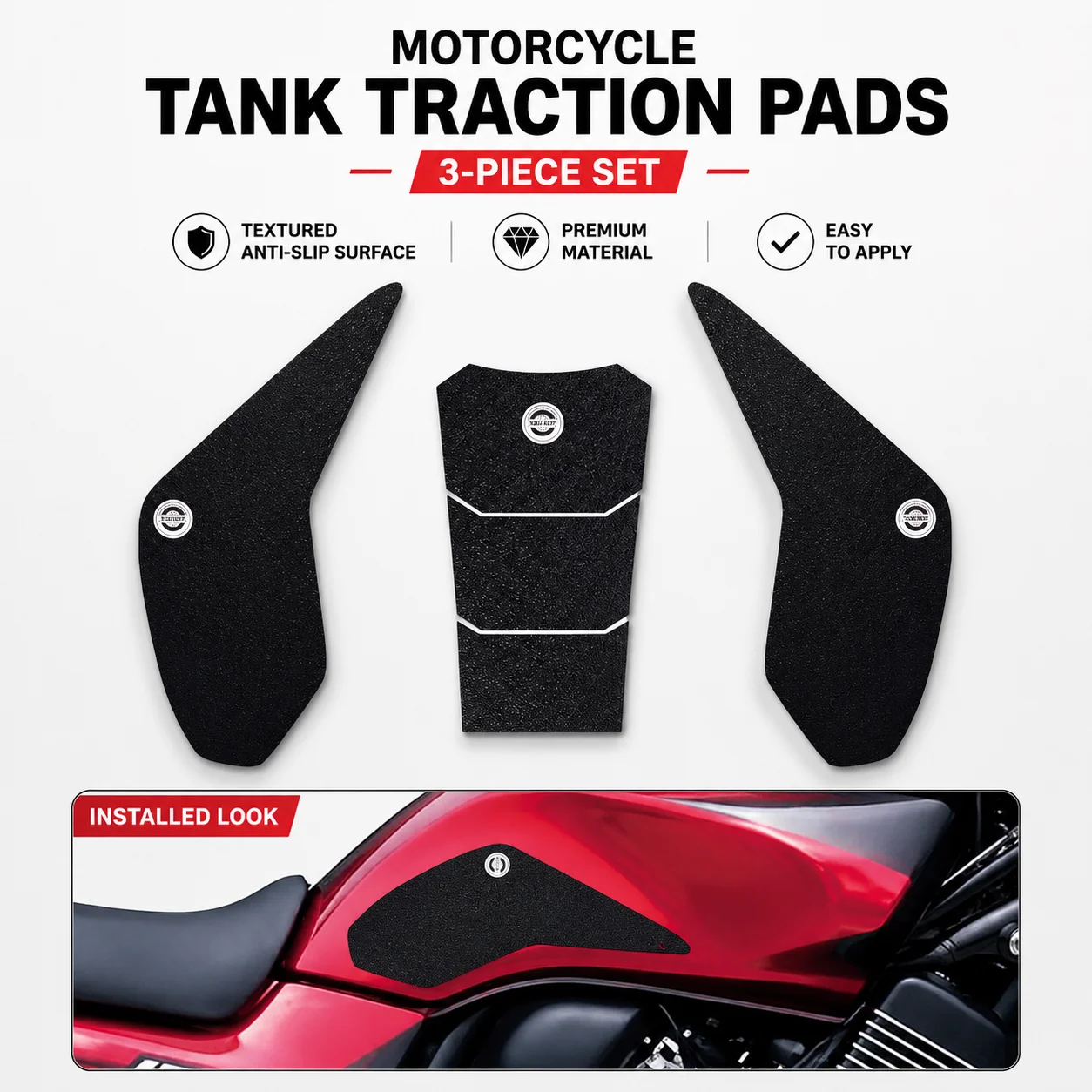 Motorcycle Fuel Tank Traction Pads Anti Slip Knee Side Grips Protector Stickers Fit For Honda CB400 1998-2018