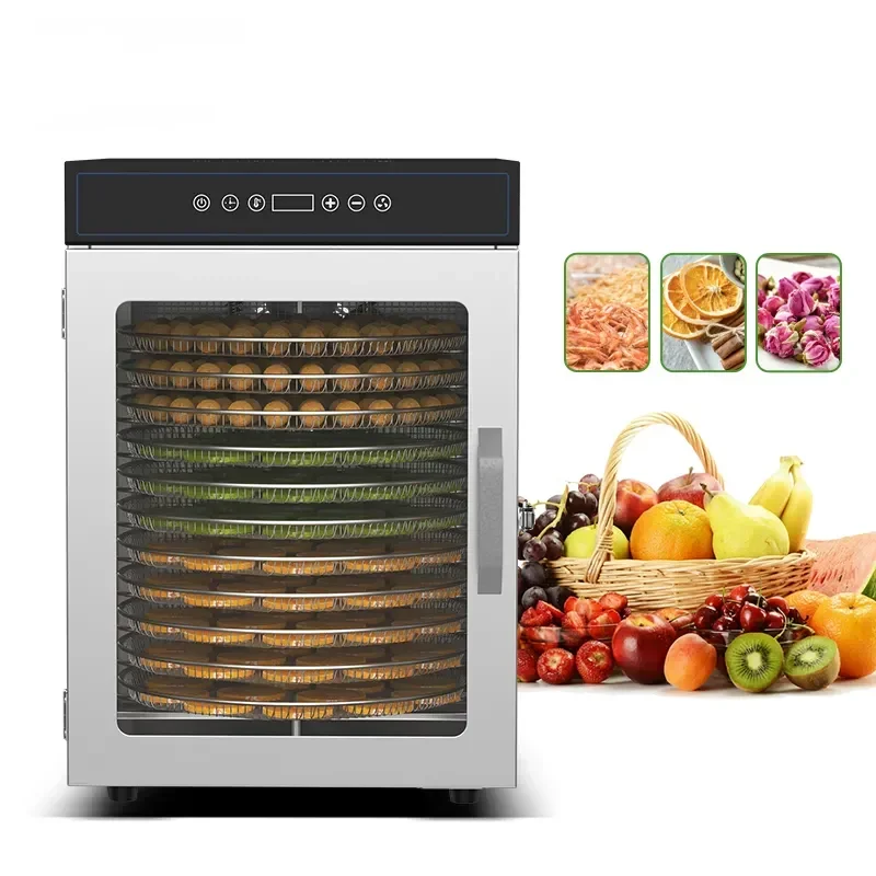 Rotary 12 Layer Chili Herb Fruit Lemon Pitaya Orange Tea Seed Vegetable Mushroom Fish Beef Meat Food Dryer Dehydrator Pro