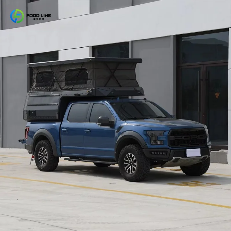 Customized Foldable Removable Truck Lathe Tent Pop Up Camper Body For Pickup Truck Overland Off Road Expedition