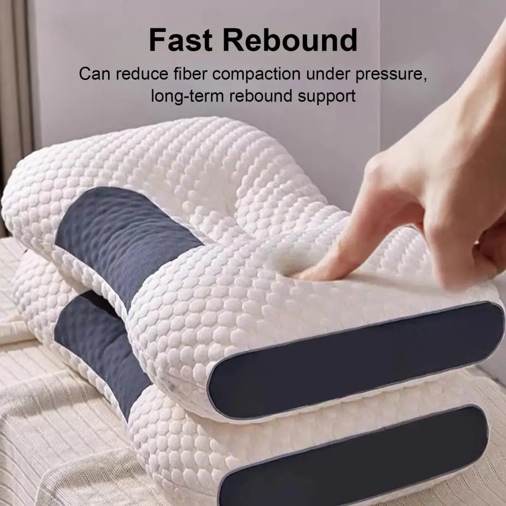 Convenient Neck Pillow Ergonomic Design Cervical Pillow Fast Rebound Comfortable Touch Neck Pillow  Protect Neck