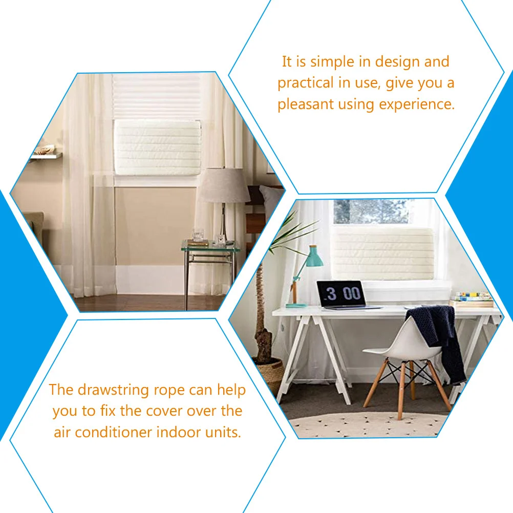 

Универсальный чехол для кондиционера для внутренних блоков. Защитная веревка на шнурке. Сохраняет блок. Чистить и сухость. Предотвращает ржавчину. Защищает внутри.