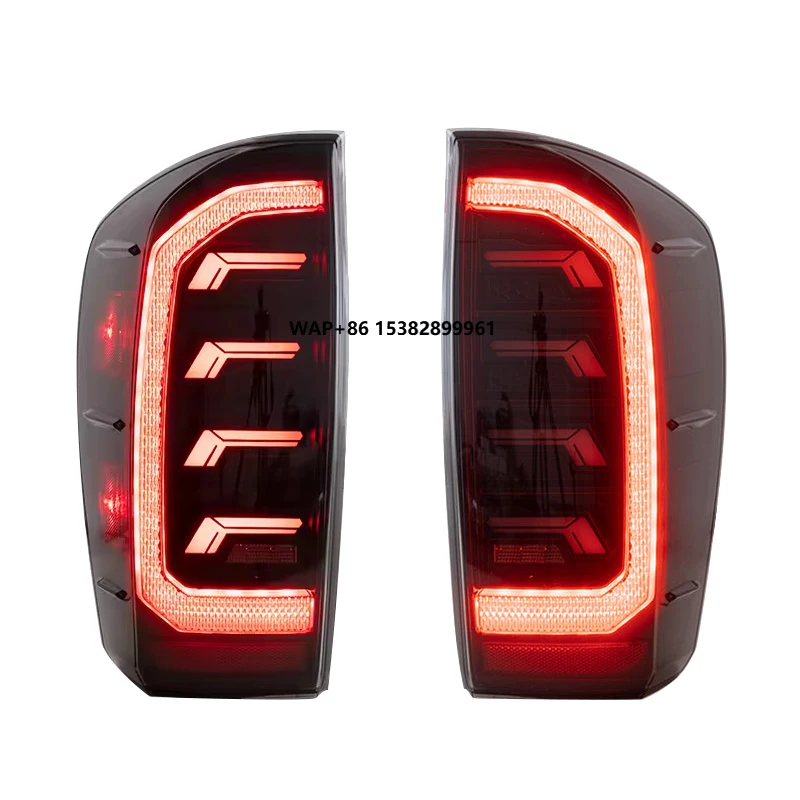YU GUANG for  Tacoma Pickup Taillight 2016 2021 Taillamp Upgrade Car Accessories LED Rear Signal Turn Brake Fog Light