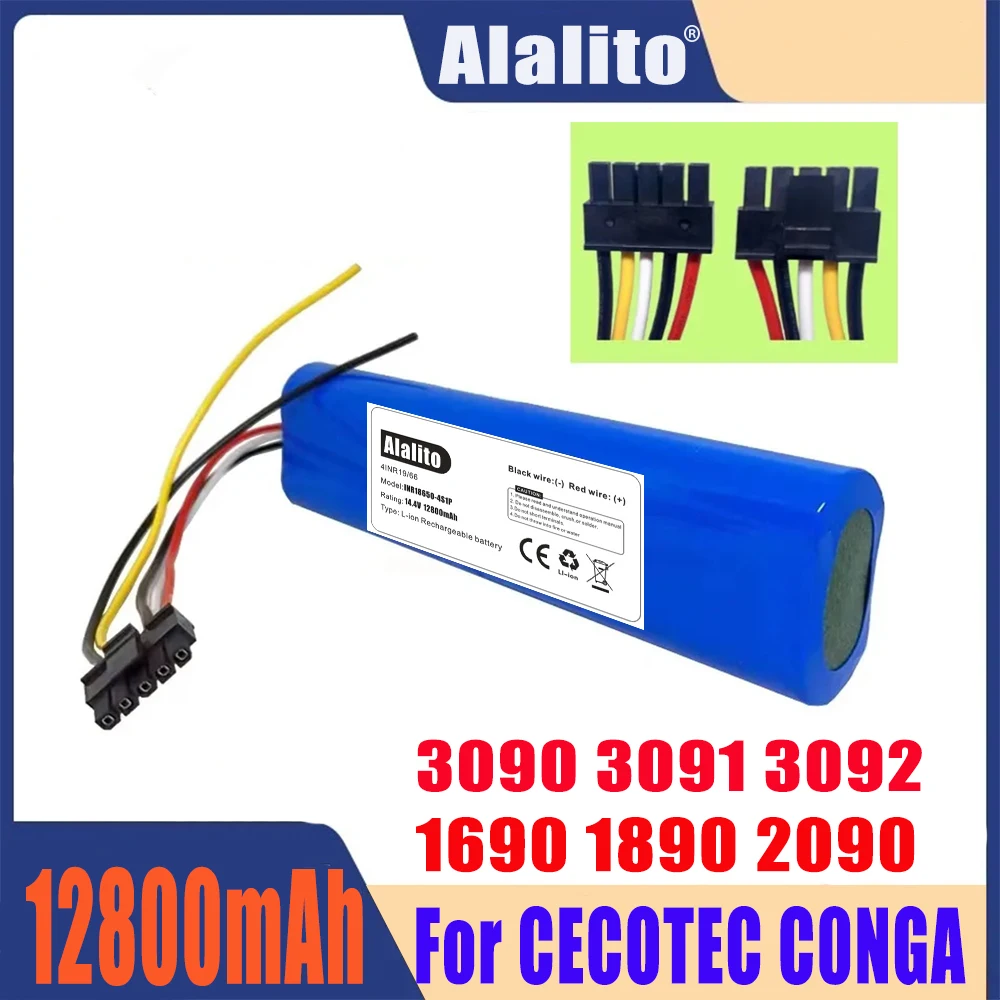 استبدال بطارية حزمة ل الروبوتية مكنسة كهربائية ، اكسسوارات ، 14.4 فولت ، 12800mAh ، 3090 ، 3091 ، 3092 ، 1690 ، 1890 ، 2090 ، ، استبدال