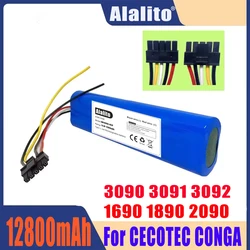 For CECOTEC CONGA 3090 3091 3092 1690 1890 2090 Robot Vacuum Cleaner Battery Pack Replacement Accessories 14.4 Volts 12800mAh