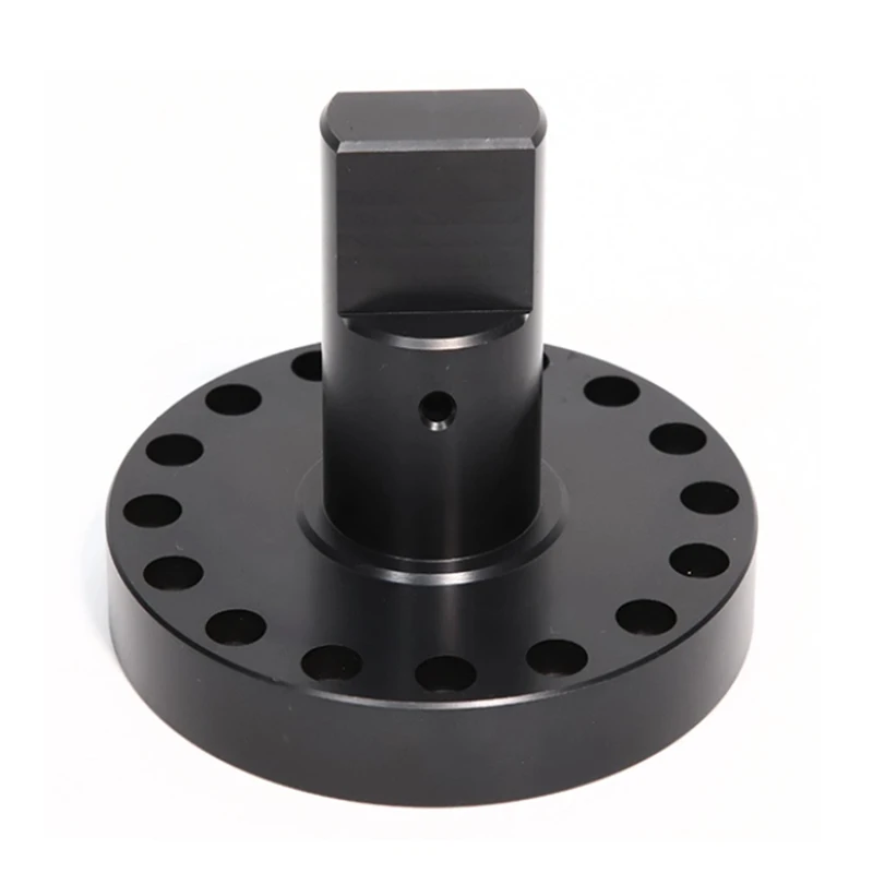 Serviço de usinagem CNC de alumínio anodizado preto de alumínio usinado CNC personalizado
