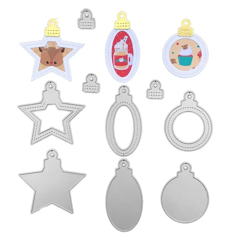 Metal Cutting Dies Mini Christmas Shaker Bell Stencils DIY Scrapbooking Stamp Photo Album Decorative Embossing Paper Card Crafts