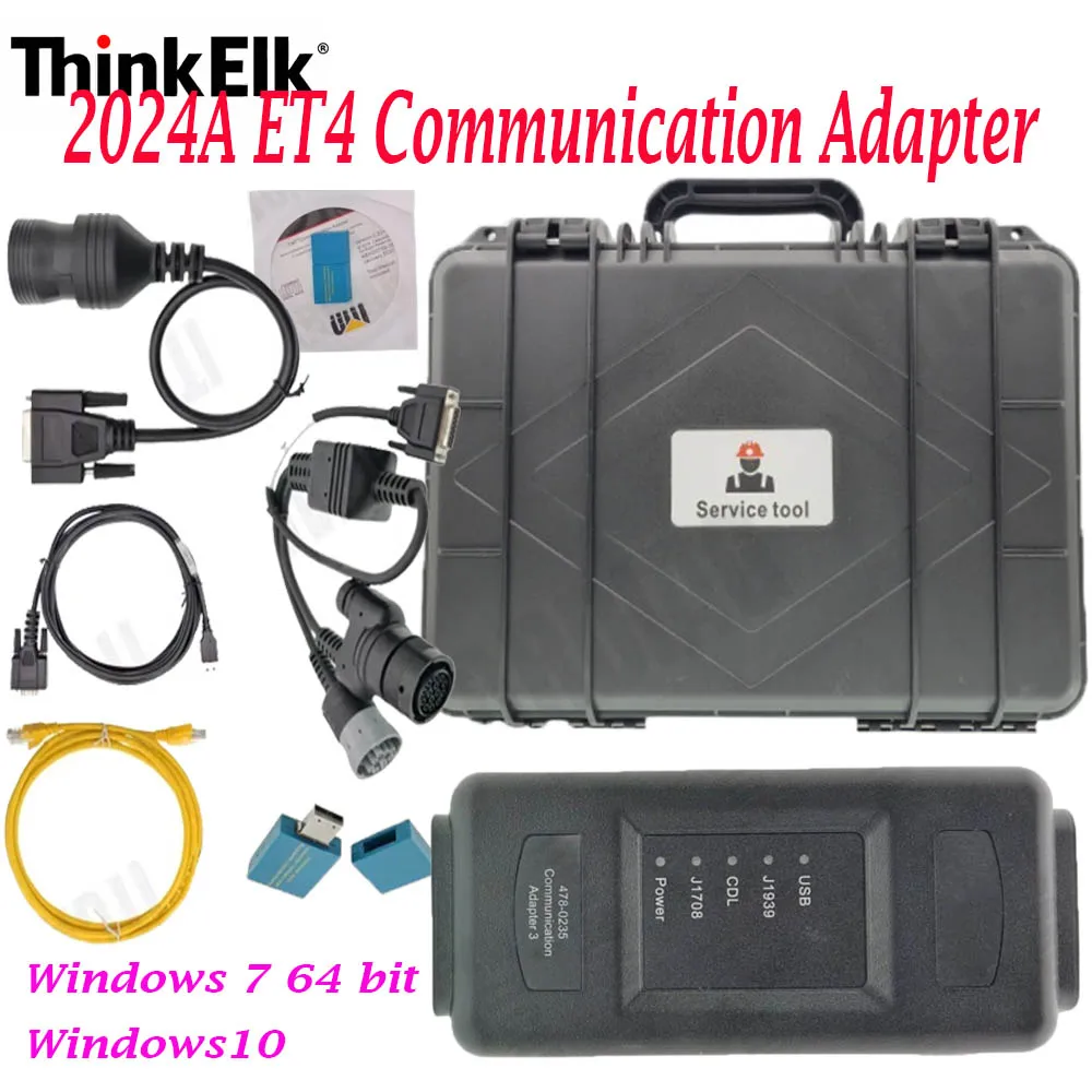 ET4 Communication Adapter 2024A with Ethernet Cable Adapter 3 + Programmable 2024A Software