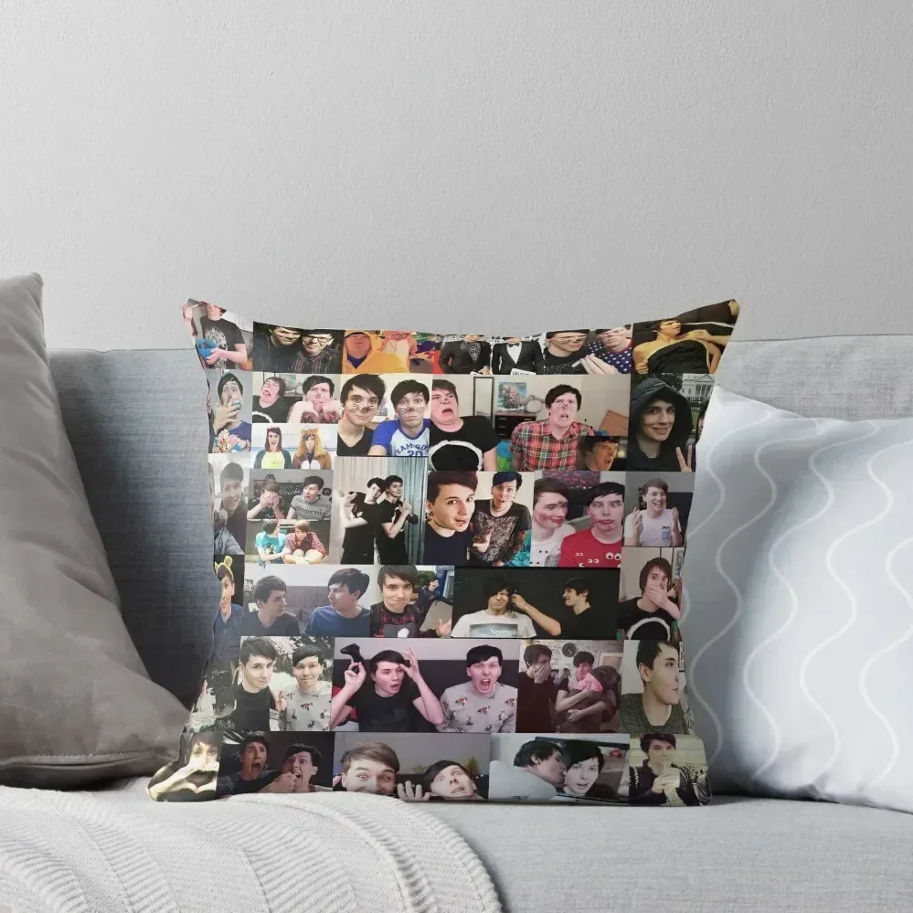 

Dan and Phil! Throw Pillow Luxury Pillow Case Custom Cushion Photo Cusions Cover Ornamental Pillow