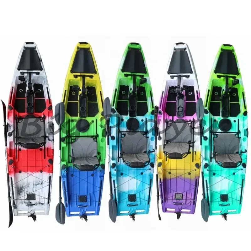 

Top QualityCustom Single Pedal Kayak Fishing 3.2 Meters Seat Top Single Pedal Kayak With Pedal HDPE/LLDPE/PE Material, For River