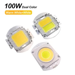 100W Dual Color Warm White and White High Power LED Light Matrix COB Integrated LED Lamp Chip For DIY Floodlight Spotlight Stage