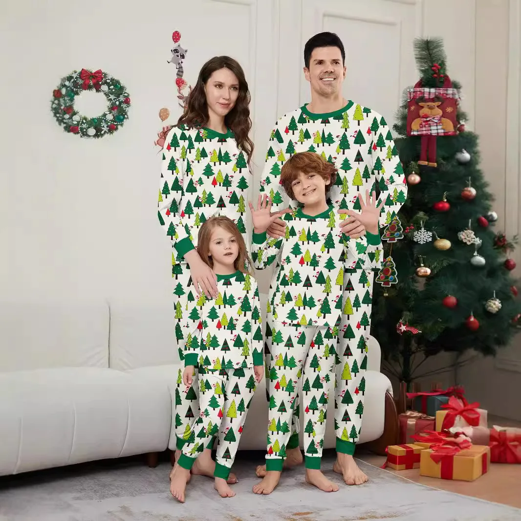 

Рождественские семейные пижамы, пижамы для семейного наряда, новогодняя семейная одинаковая одежда для мамы и отца, детские пижамы из двух предметов